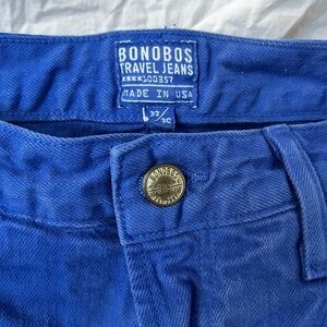 Bonobos cobalt blue jeans